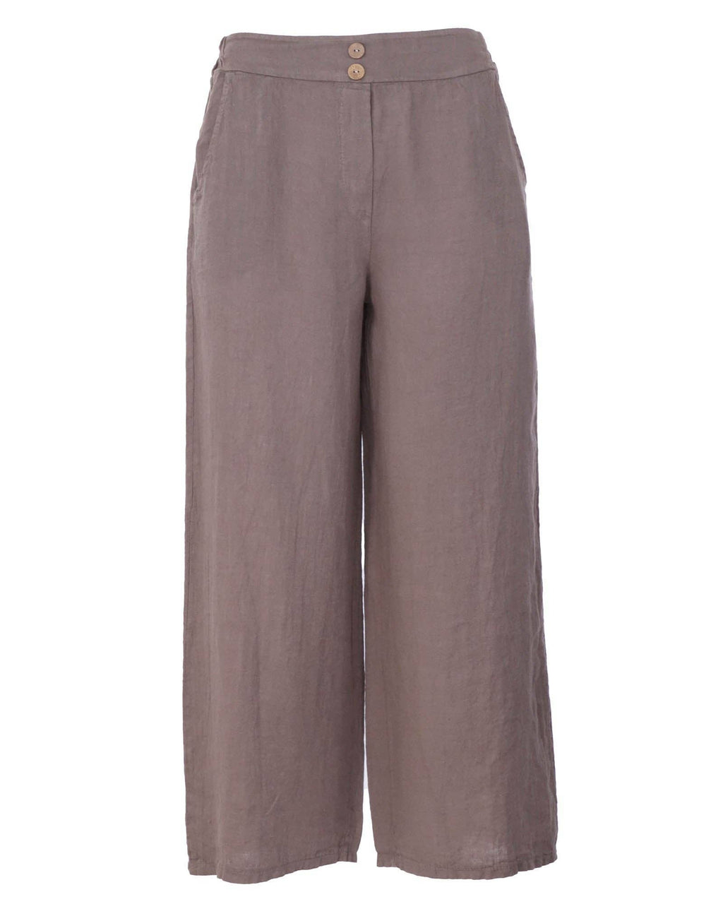 Linen Trousers: Navy / One Size