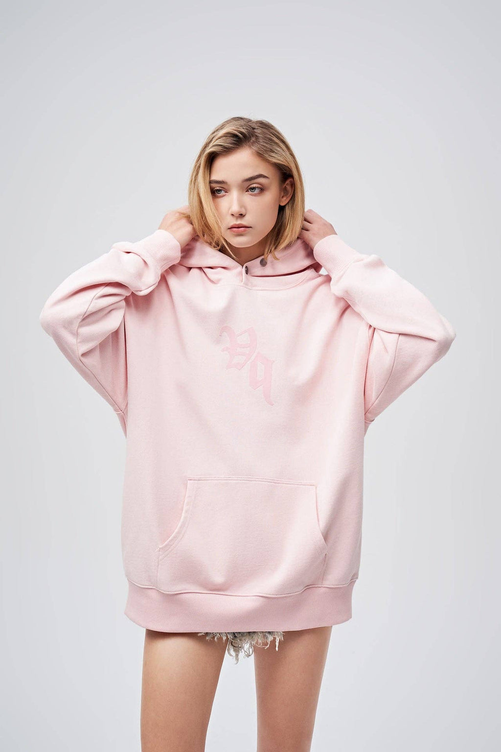 AMOO. 90s Vintage Two Seasons Hoodie Pink — Small