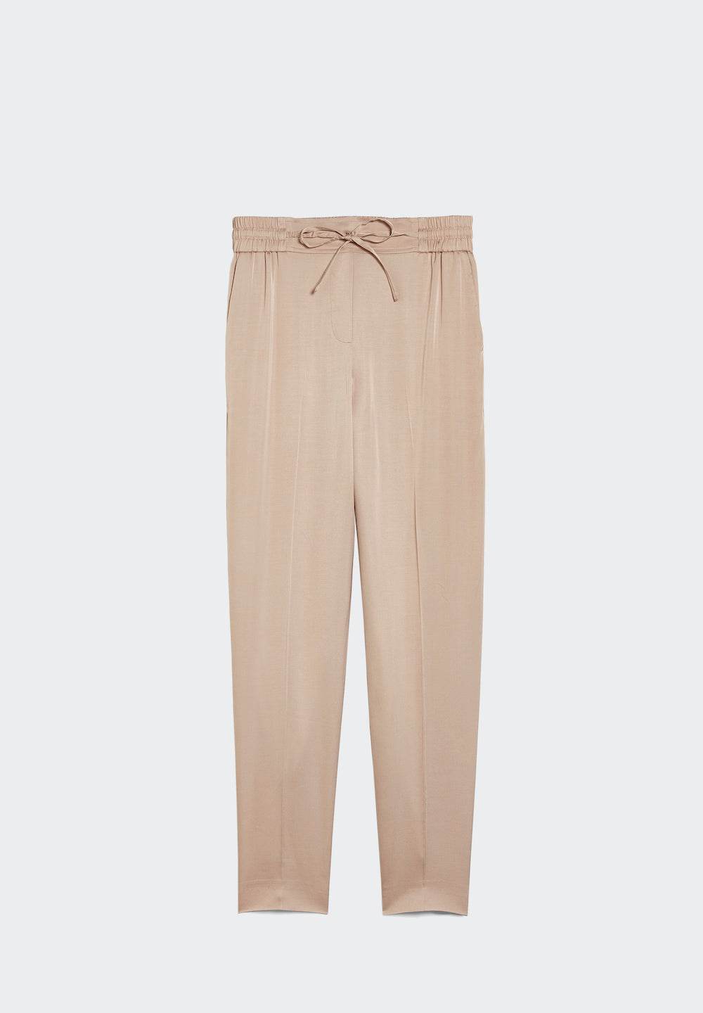 SPOON. Viscose Slipover Trousers — Nude / Size 38