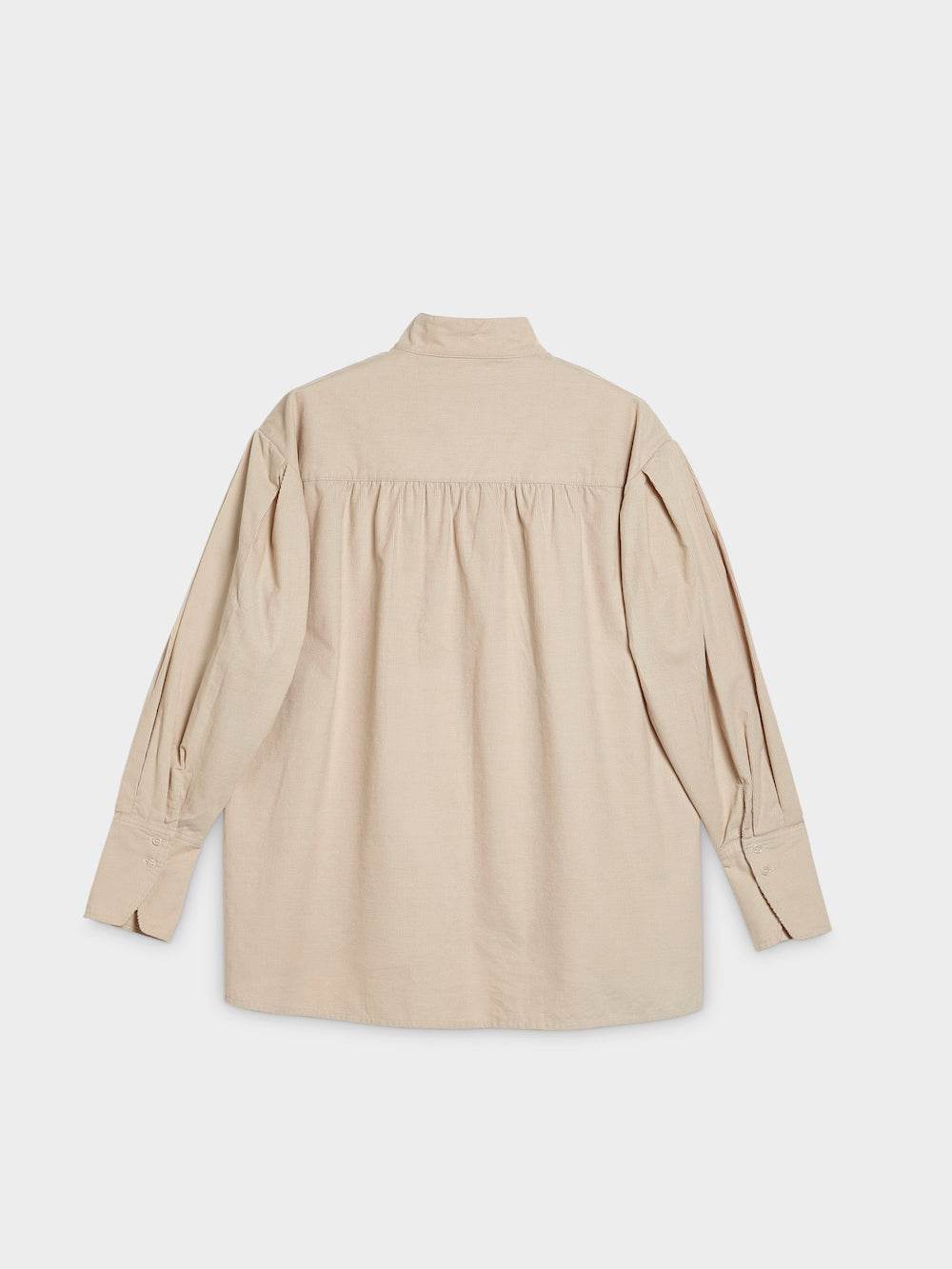 Fine Cord Blouse — Linen Beige / Size L