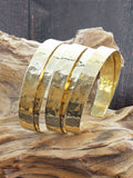 BEATEN GOLD  OVERLAPPING CUFF BRACELET