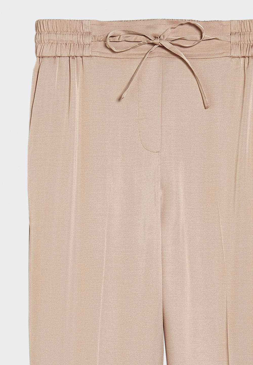 SPOON. Viscose Slipover Trousers — Nude / Size 38