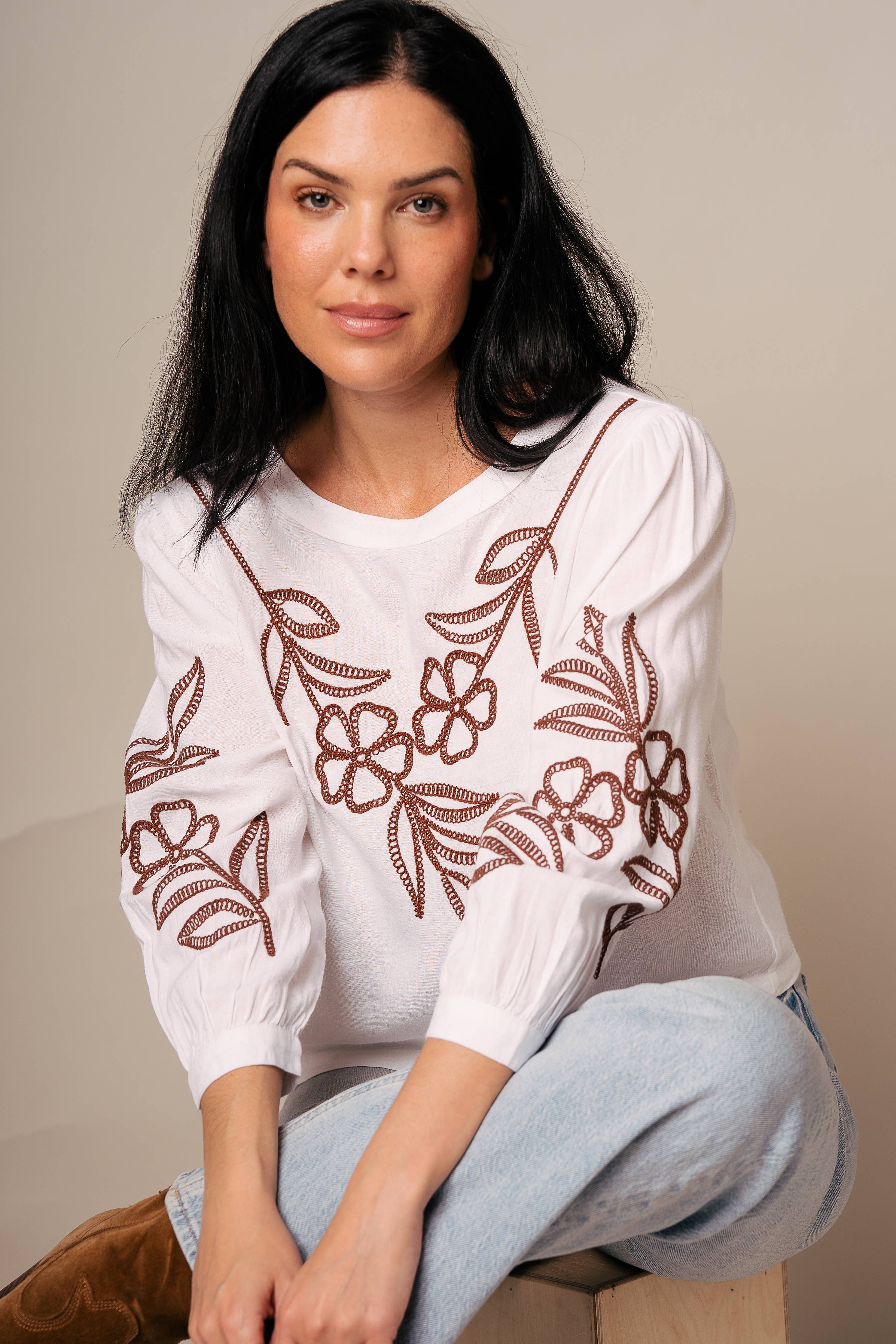 Kapda Casa. Blusa Moss- Blanca: S