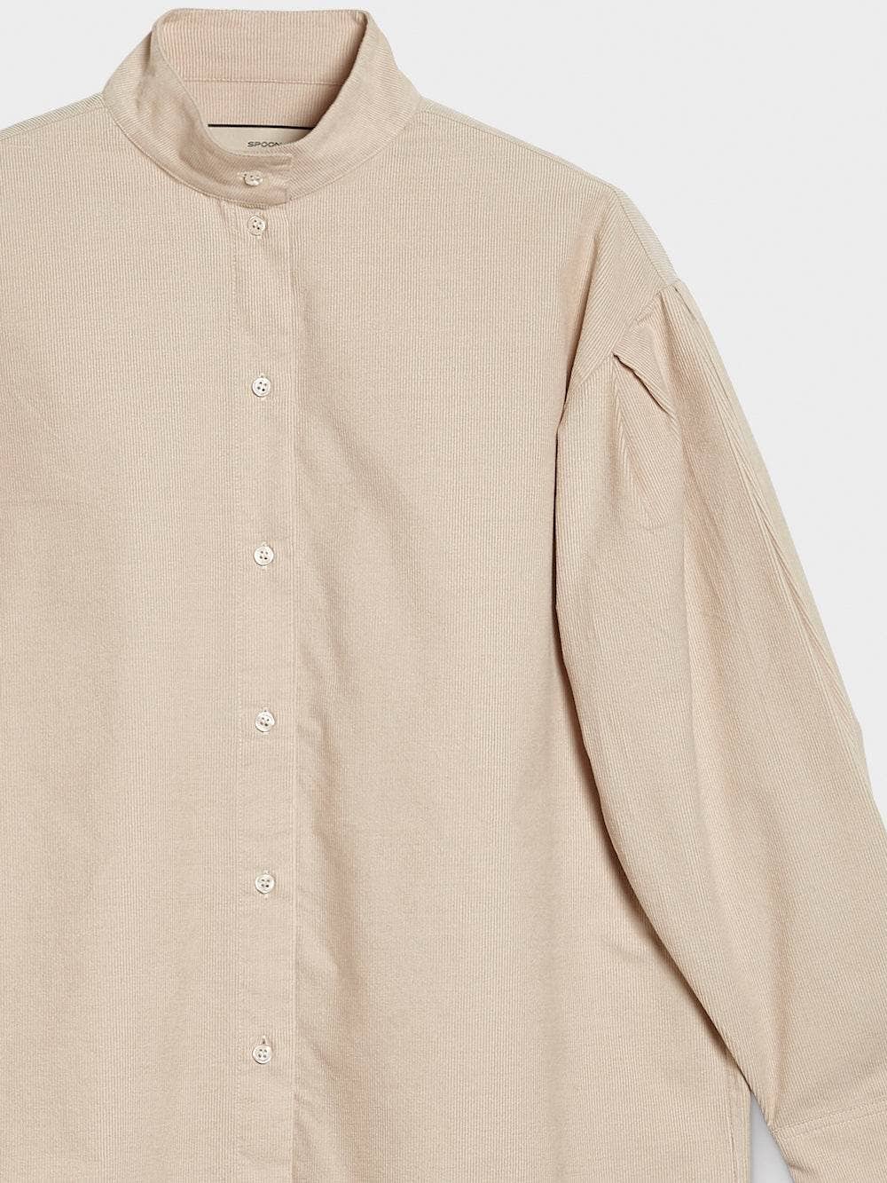 Fine Cord Blouse — Linen Beige / Size L