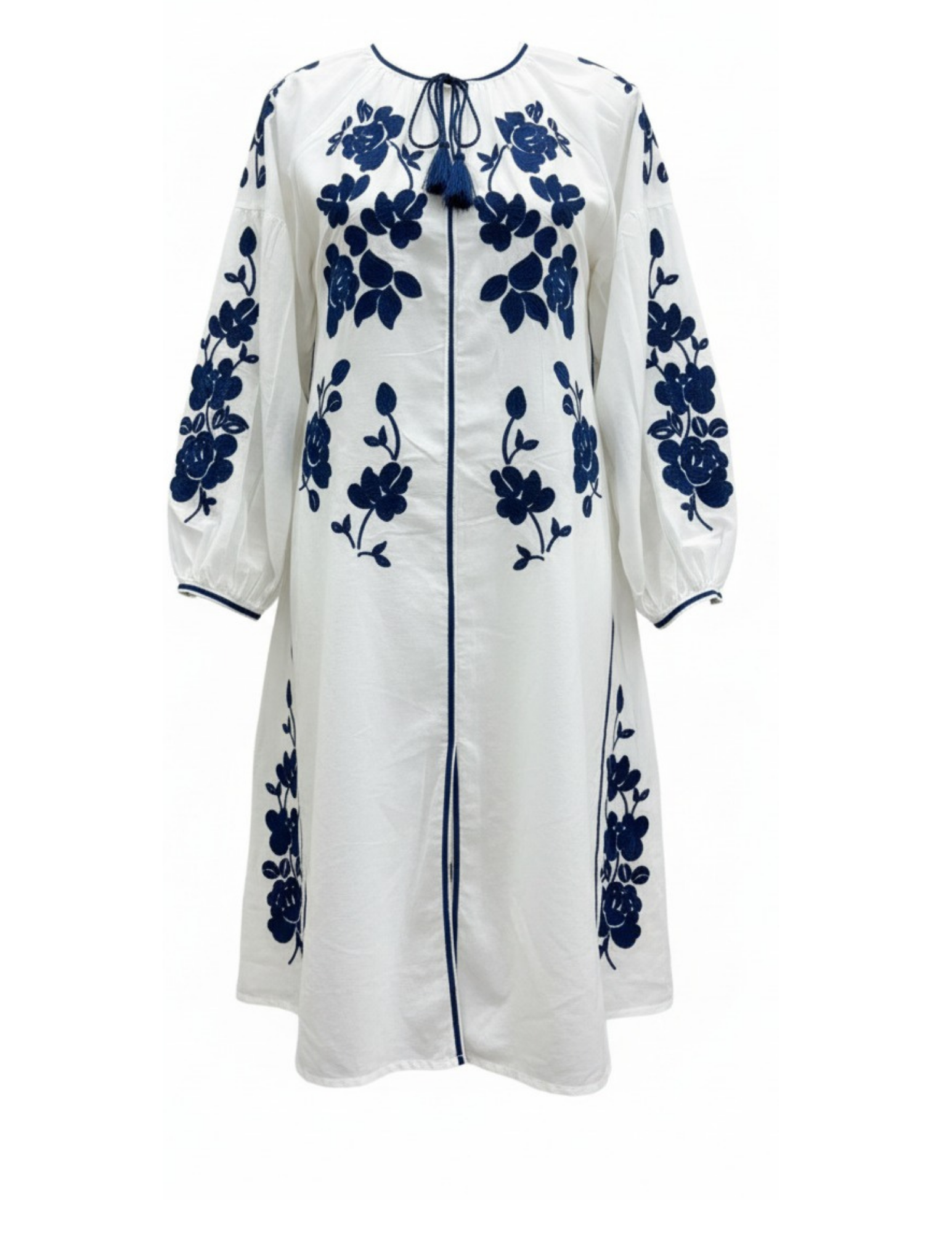 Kapda Casa. Embroidered Cristina Dress: M