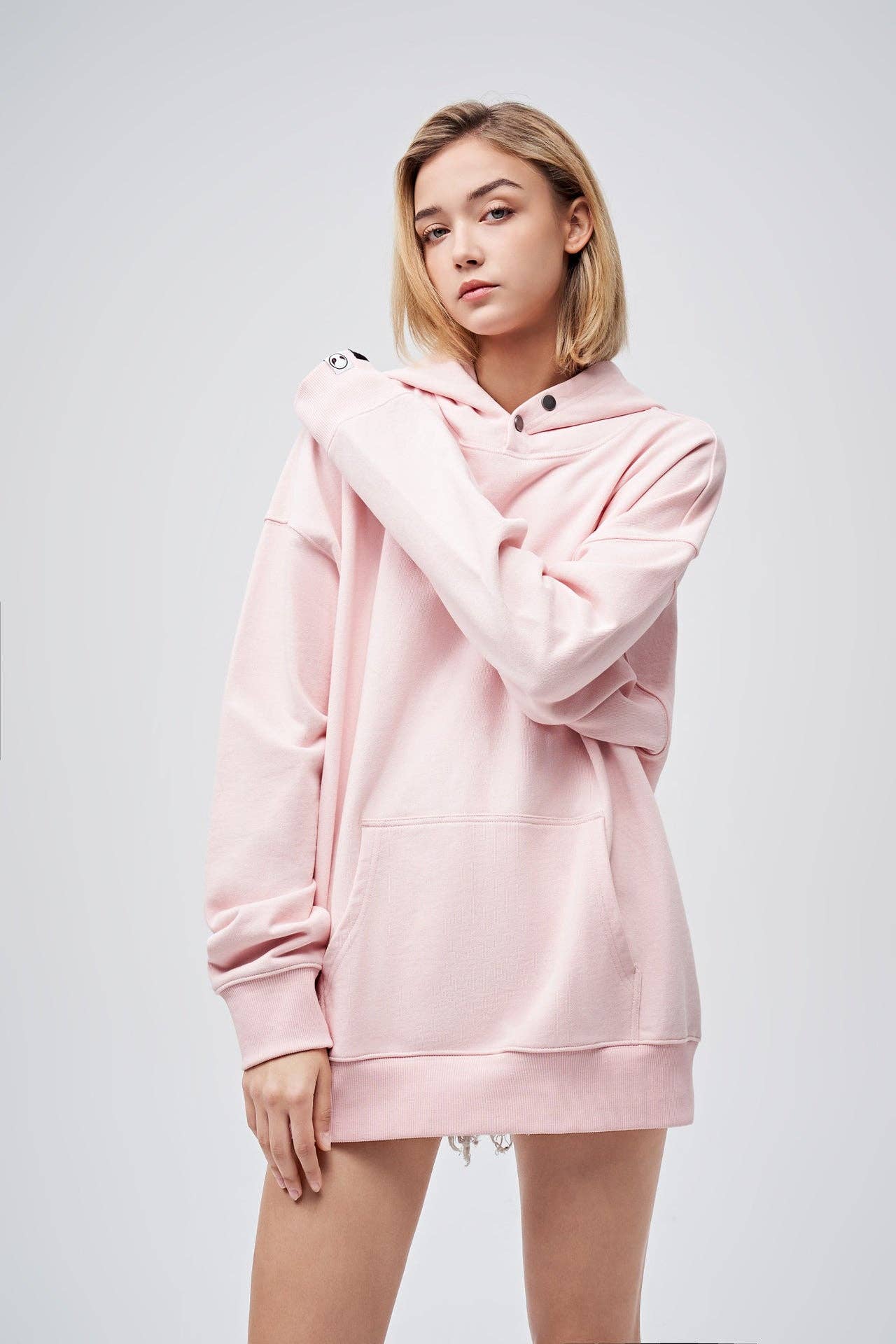 AMOO. 90s Vintage Two Seasons Hoodie Pink — Large