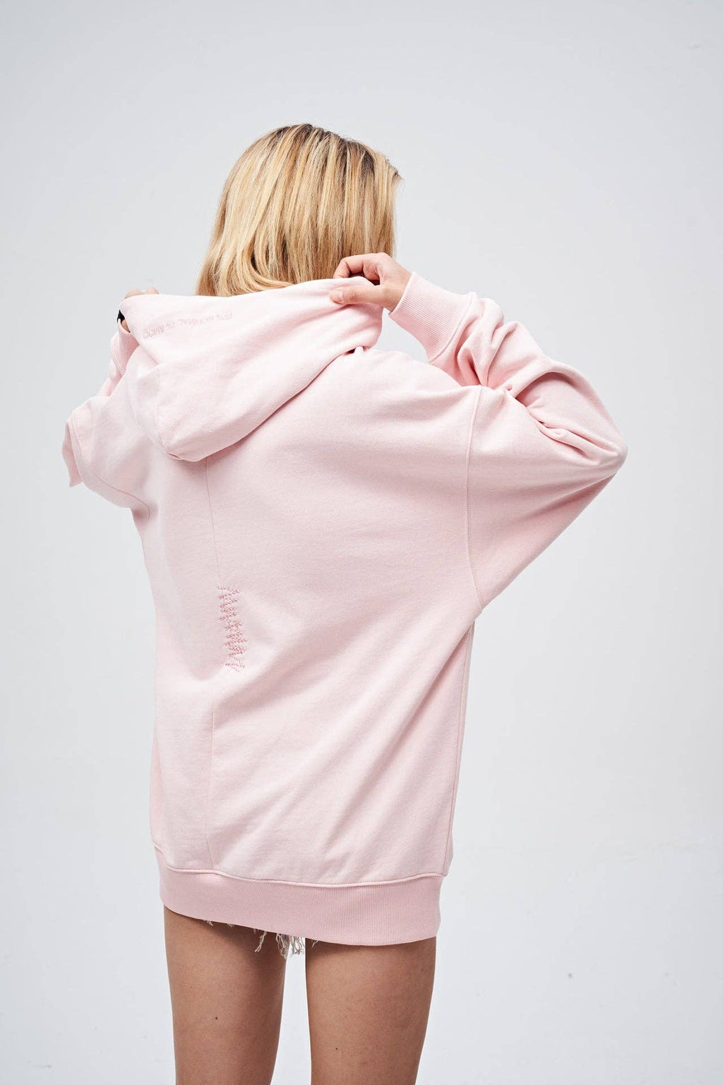 AMOO. 90s Vintage Two Seasons Hoodie Pink — Small