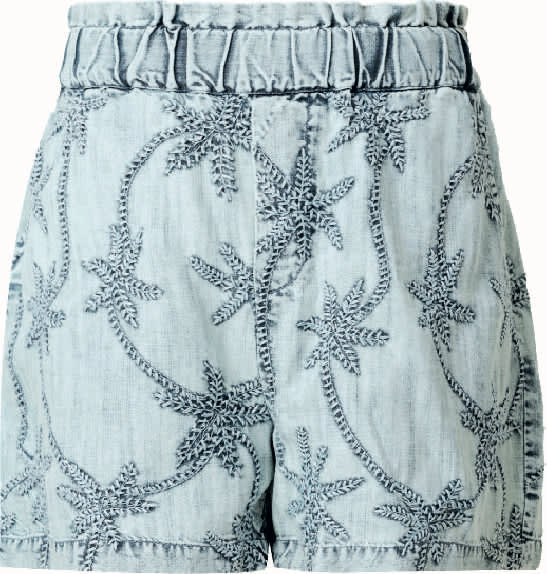 Emily Lovelock. Ada Shorts. Blue