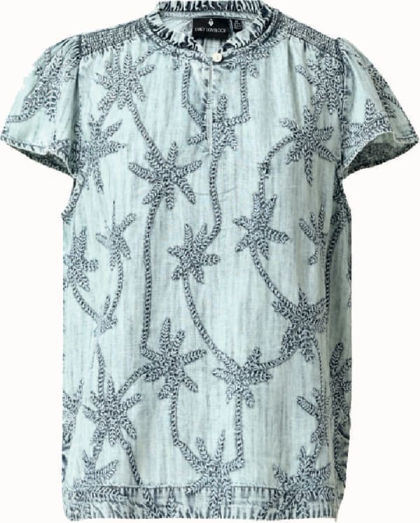 Emily Lovelock. Claire Top. Blue