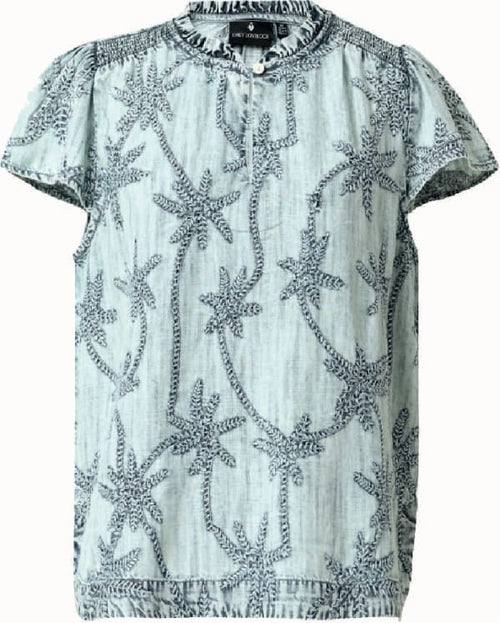 Emily Lovelock. Claire Top. Blue
