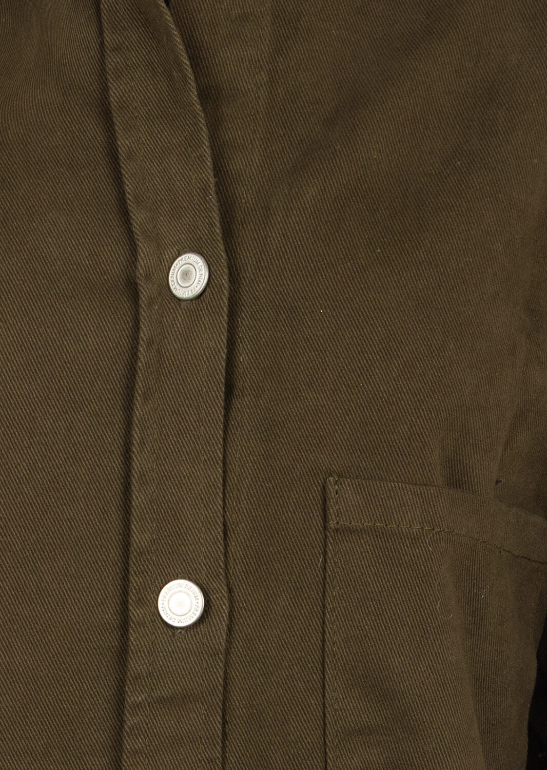 SORENA Hand-Painted Bee Jacket – Khaki Cotton Overshirt / Jacket