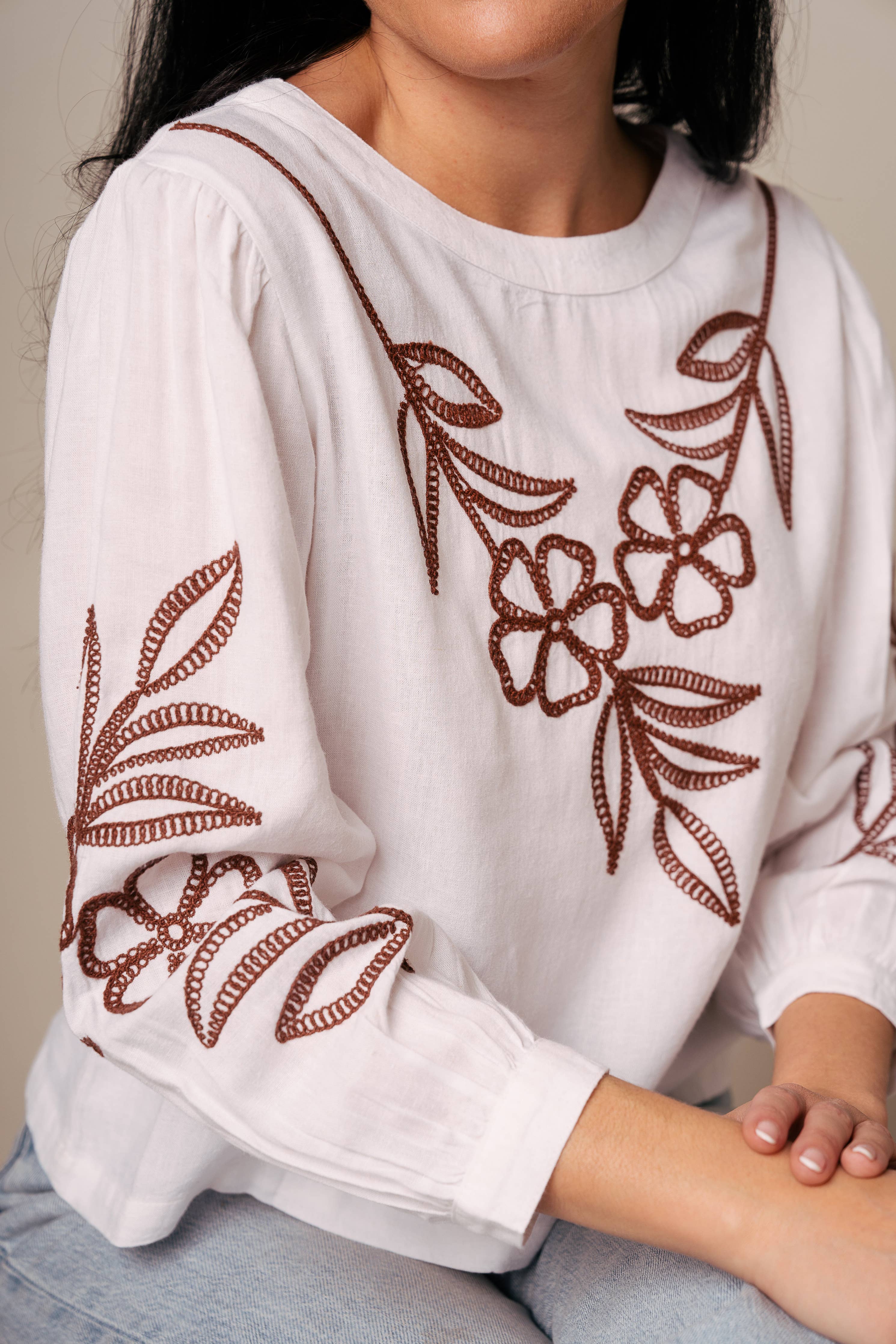 Kapda Casa. Blusa Moss- Blanca: S