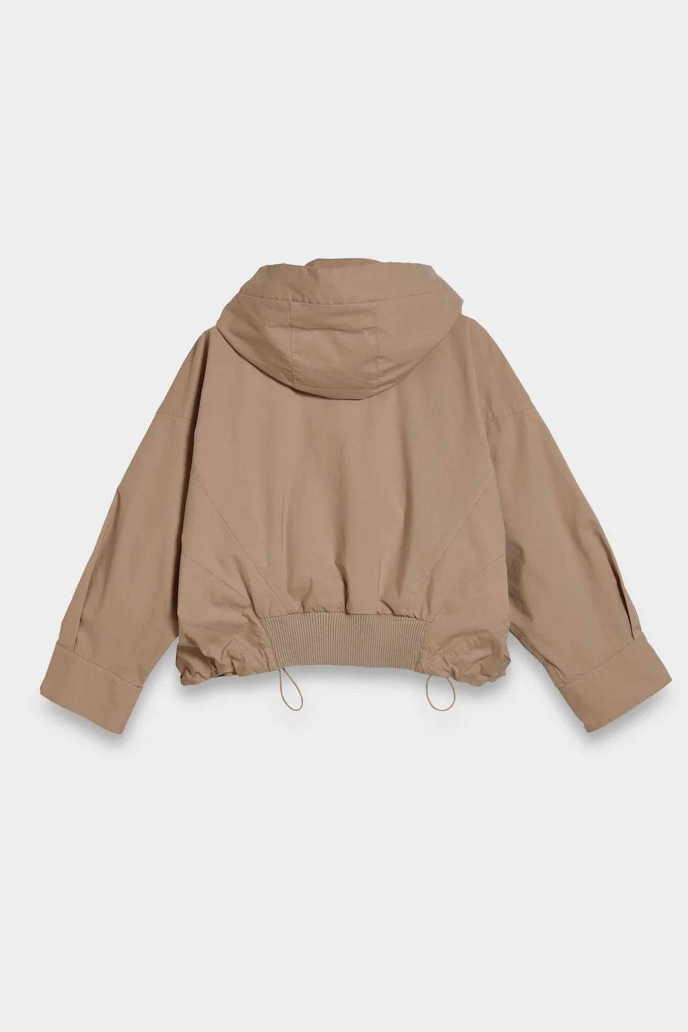 SPOON Short Hoodie Parka — Dune Beige / Size M
