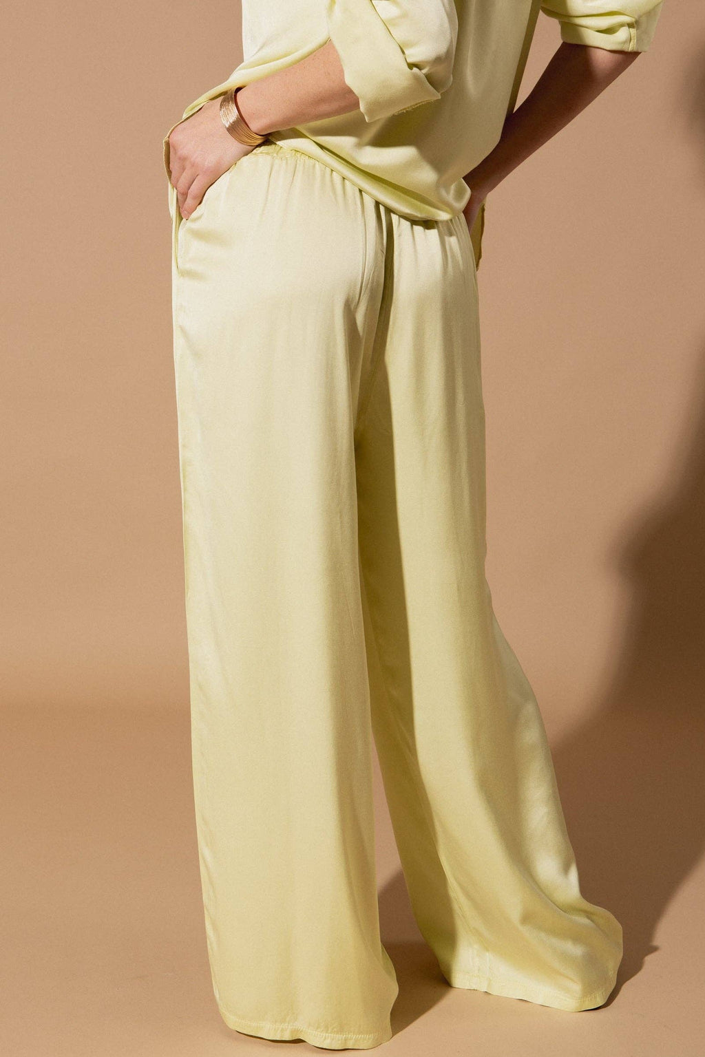 Marilou Silk Trousers: Ice Blue