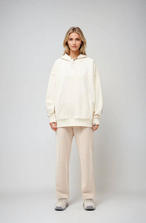 AMOO. 90s Vintage Two Seasons Hoodie — Cream. Size M