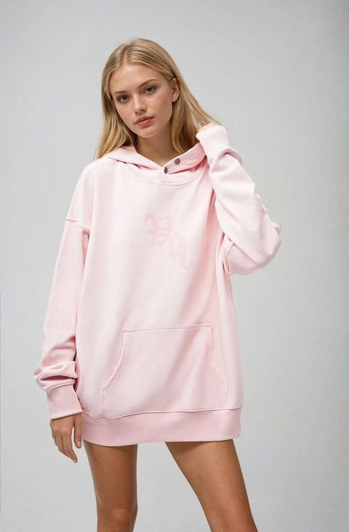 AMOO. 90s Vintage Two Seasons Hoodie Pink — Small