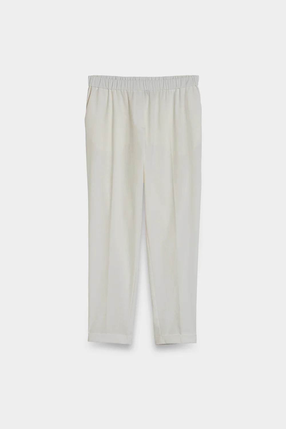 SPOON. Relaxed Tailored Trousers — Gardenia White / Size 36