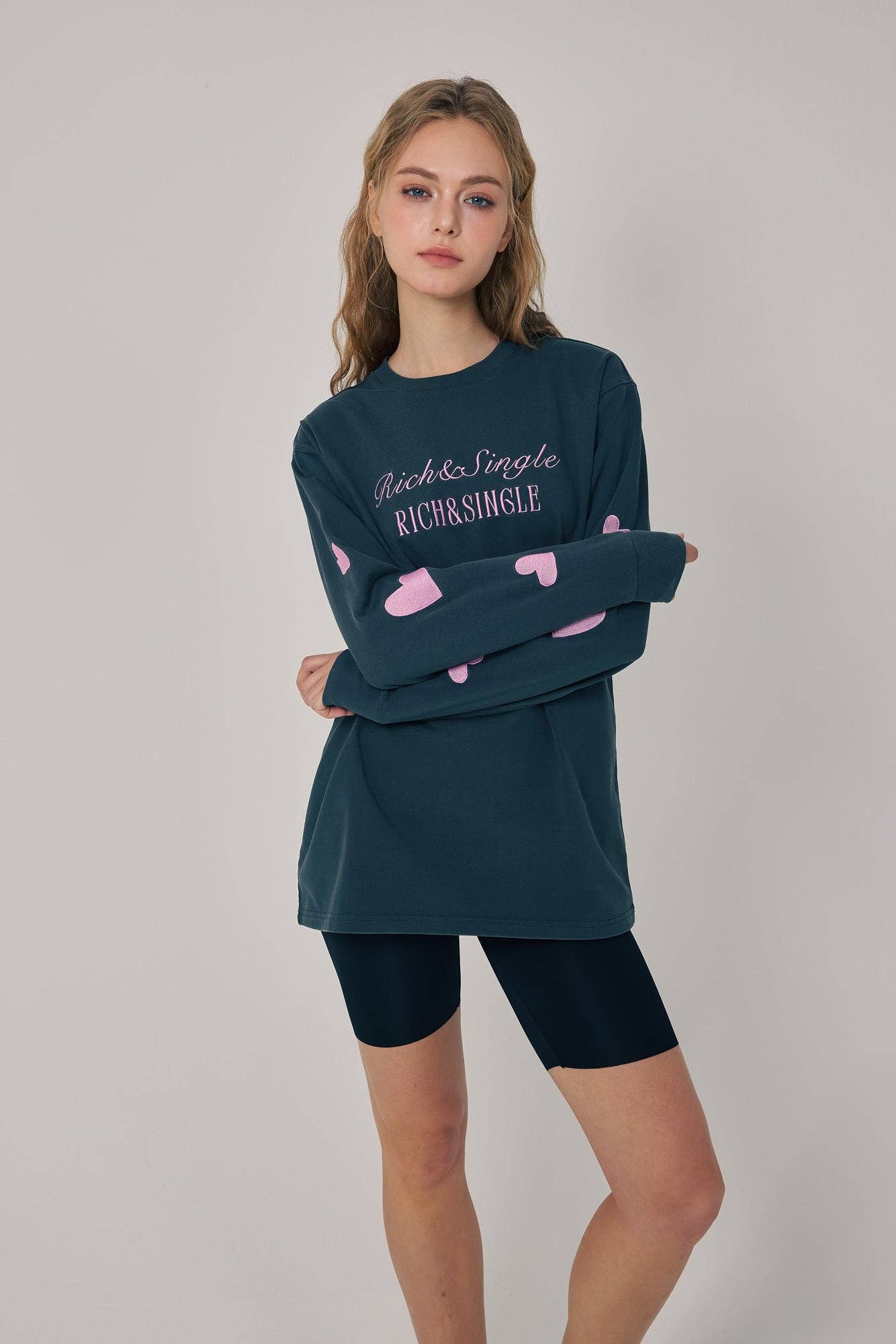 AMOO. Rich & Single Lovestruck Long Sleeve — Large