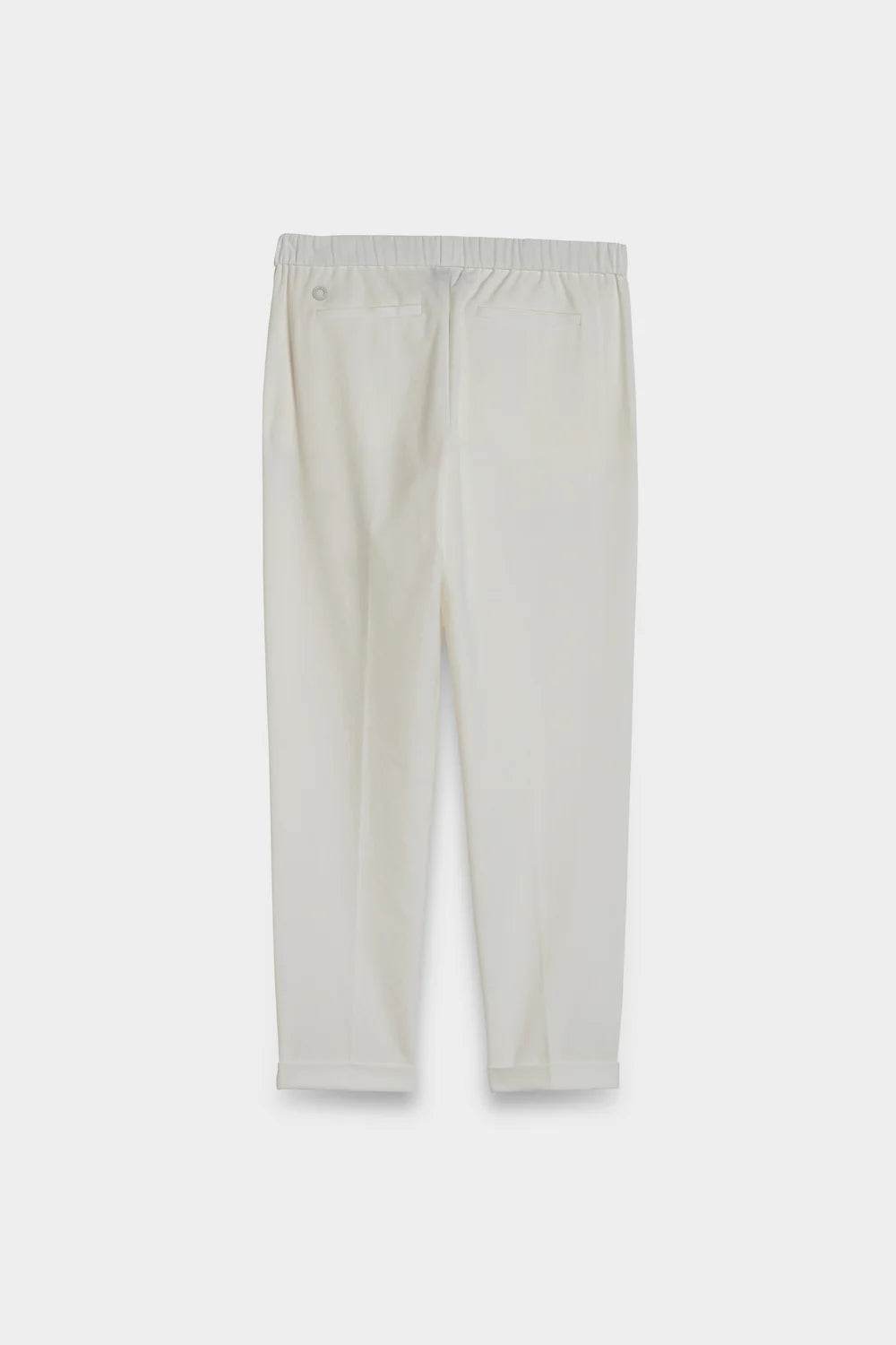 SPOON. Relaxed Tailored Trousers — Gardenia White / Size 36