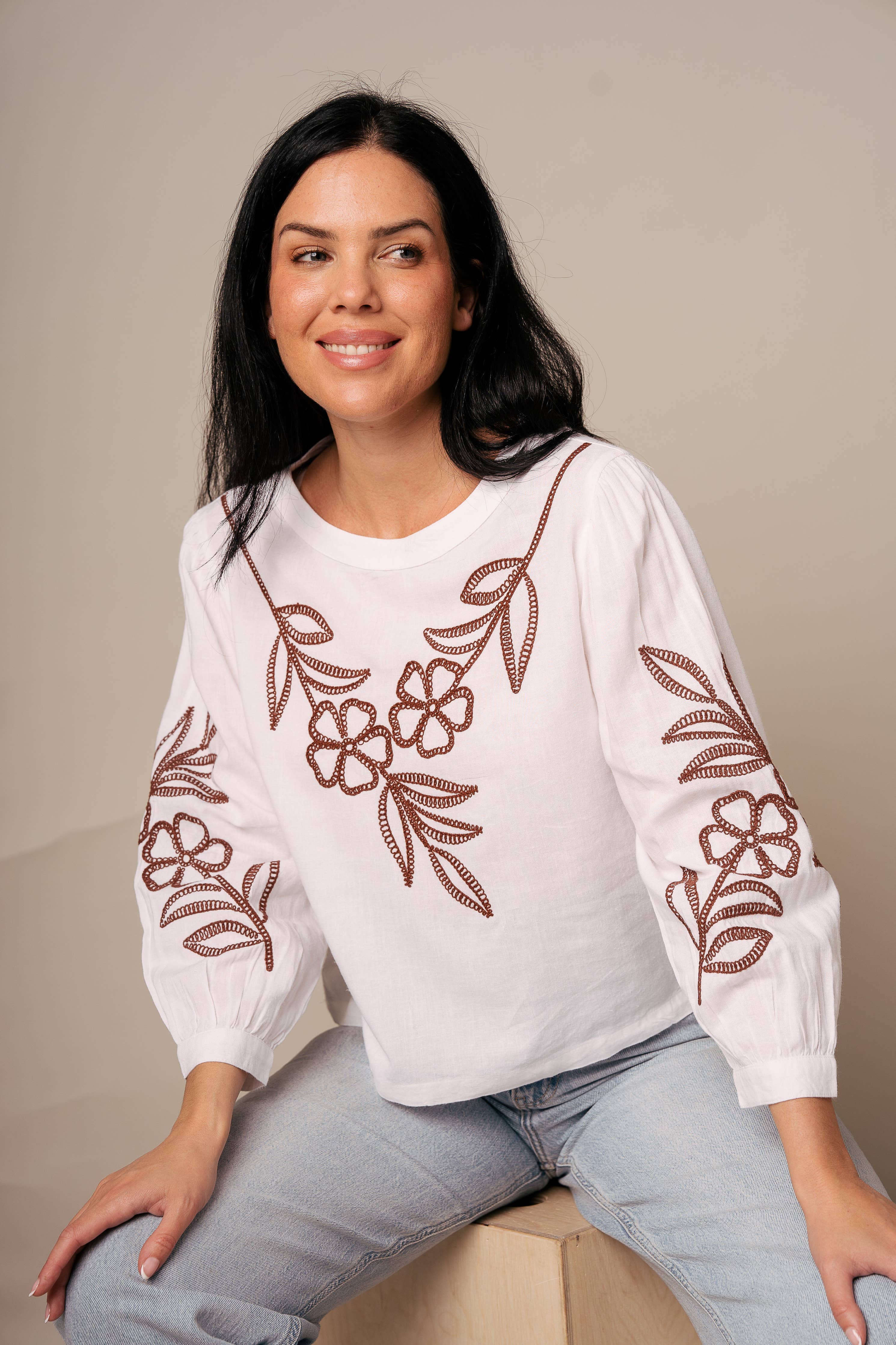 Kapda Casa. Blusa Moss- Blanca: S