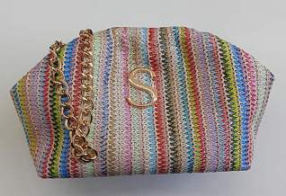 SORENA Zouzou Mini Bucket Bag Pik Multicoloured Straw